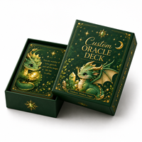 Offre Spéciale : Jeu de Cartes de Tarot et d'Oracle Personnalisé en Papier avec Livret, Finition Brillante/Mate et Coins Arrondis