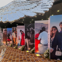 Panneau de bienvenue moderne multi-panneaux en PVC, support autoportant pour toile de fond, panneau de décoration d'entrée de mariage imprimé sur mesure