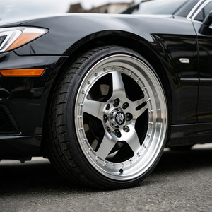 Jantes en alliage Flowtone Wheels Source Factory 15 pouces, finition noire usinée, 15x7/15x8 ET25/35 4x100/108 CB73.1, jantes de course pour voitures - Product Image 5