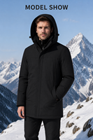 Veste d'hiver unisexe à capuche 3 en 1, imperméable, coupe-vent, doublure thermique, randonnée en raquette, randonnée en sac à dos, golf, pique-nique, camping, tour
