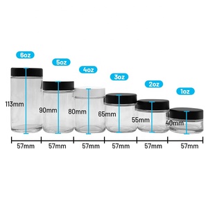 Bán buôn 1oz 2oz 3Oz 4oz 5oz 6oz con kháng lọ thủy tinh có nắp đậy cho hoa - Product Image 1