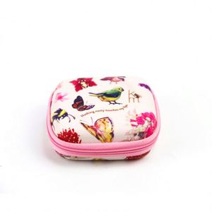 Custom Mini Pink Leather Cosmetic Bag Waterproof Hard EVA <b>Makeup</b> Organizer Mirror Zipper Closure Candy Fashionable <b>Makeup</b> <b>Case</b> - Product Image 2