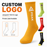 Chaussettes en tricot blanches personnalisées à rayures vives pour l'automne, avec revers multicolores, OEM ODM, logo personnalisé, faible MOQ, directement de l'usine