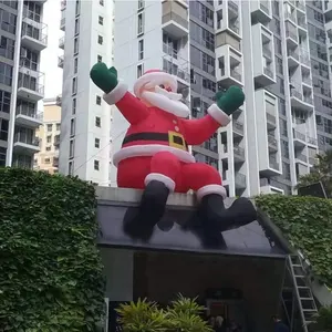 Inflables navideños al aire libre adorno gigante publicidad muñeco de nieve disfraz de Papá Noel decoración de dibujos animados promoción actividad Juguetes