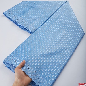2997 Coton En Gros Nouveautés 2022 Broderie Matériel de Couture Tissu Dentelle Sèche Africaine pour Vêtements Homme ou Femme - Product Image 3