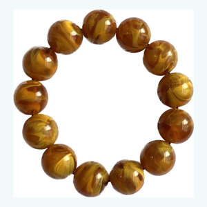 ลูกปัดเรซินแฟชั่นขนาดใหญ่สำหรับผู้ชาย10-20มม. สร้อยข้อมือลูกปัดสำหรับคนที่นับถือศาสนาพุทธเครื่องประดับสร้อยข้อมือลูกปัด - Product Image 5