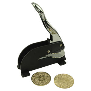 Sceau <span class=keywords><strong>en</strong></span> laiton personnalisé pour le bureau – Kit de personnalisation pour cartes de visite et papier timbré - Product Image 4