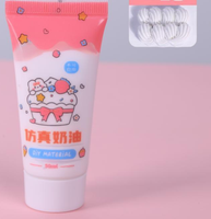 Créativité des enfants 50g simulé crème colle kit de bricolage matériel fait à la main pour crayon épingle à cheveux coque de téléphone autocollant enfant jouer charme