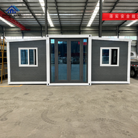 Maison conteneur en acier préfabriquée extensible de 20 pieds et 40 pieds à installation rapide, entièrement meublée, maison modulaire de luxe pour entrepôt et Airbnb