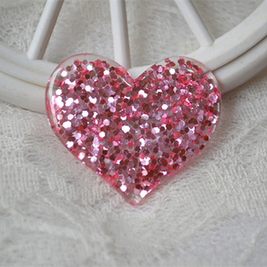 Diseño Ecológico, Adornos de Resina sin Purpurina con Forma de Corazón Pintado, Dijes de <span class=keywords><strong>Estrella</strong></span> para Slime, para el Día de San Valentín - Product Image 2
