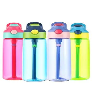 Hot Koop Smart Kids Custom Crystal Gym Plastic Sport Water Fles Machine Met Siliconen Stro