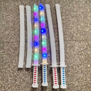 ของเล่นเด็กปี 2025 ดาบเรืองแสง LED พร้อมเสียงเพลง ดาบฉลามแบบเหนี่ยวนำแสง ดาบยาวพ่นสี ทำจากพลาสติก - Product Image 6