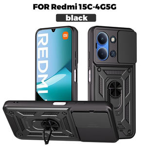Funda para Xiaomi 15T/15T Pro/Redmi Note 15 Pro <span class=keywords><strong>Plus</strong></span>/15C, con Anillo Metálico Deslizante, Soporte Magnético para Coche - Product Image 2