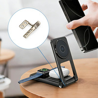 Yuzhou – Support universel rotatif à 360° avec amortisseur, axe de rotation fluide, réglage précis et charnière à friction pour un maintien stable de la position