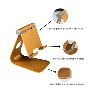 Support de téléphone portable mains libres en alliage d'aluminium de haute qualité, réglable et flexible, pour bureau et usage domestique, vente en gros d'usine - Product Image 3