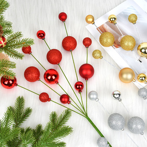 Gold Red Christmas Ball Cutout Decorations for Home Party Cross-Border Holiday Scene Layout Match Christmas <b>Tree</b> <b>Ornaments</b> - Product Image 3