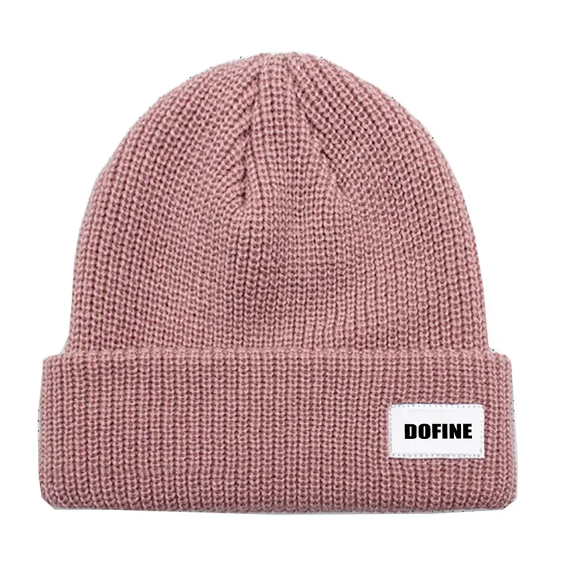 RPET Sinh Thái Thân Thiện 50% Tái Chế Polyester 50% Acrylic Knit Beanie Thiết Kế Mới Mùa Đông Hat Ấm Mùa Đông Hat