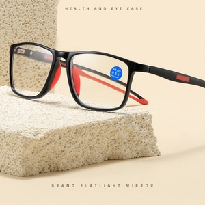 Gafas de lectura deportivas TR90 para hombre y mujer, montura de acetato negro, anteojos antihipermetropía/presbicia con rayos azules - Product Image 2