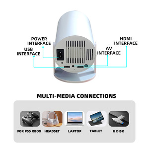 HY300 Android 11 Mini <b>Projector</b> 600P 3D Portable Movie <b>Projector</b> 130 ANSI Lumens Home Theater <b>Projector</b> Wireless Smart <b>Projector</b> - Product Image 6