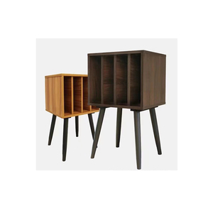 Custom Solid Wood Vinyl <b>Record</b> Storage Cabinet Retro Turntable <b>Stand</b> Adjustable Shelves - Product Image 3