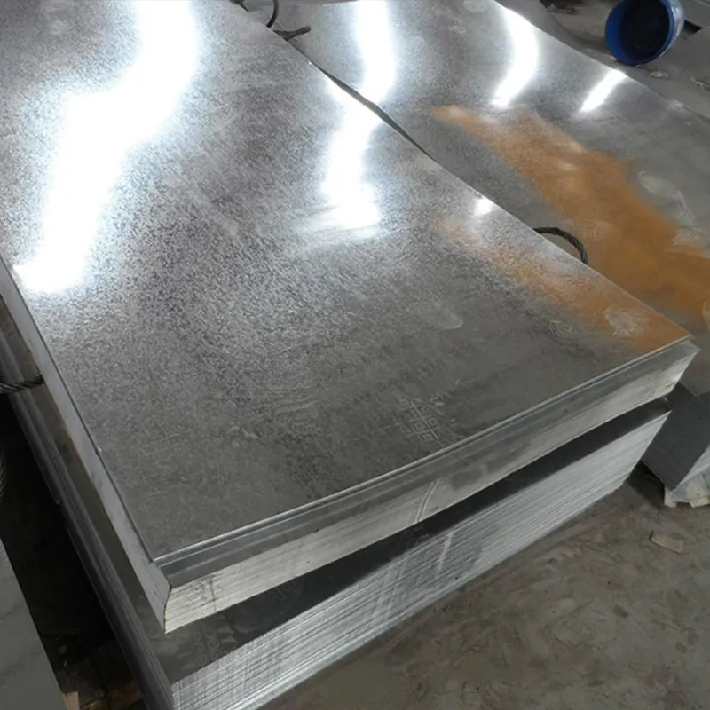 Sheet Plate Dx51d Z275 Zinc Galvanized Steel 4x8 Flat Iron Metal Dx53d Z150 24 Gauge 0.6mm Customized BAOSTEEL Mid Hard S235