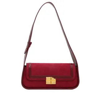 2022 autumn/winter new women's bag retro under the arm foreign style hand carry small square bag