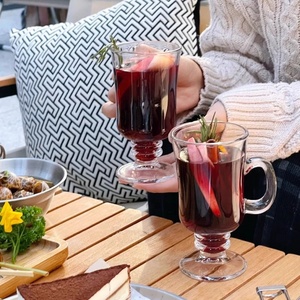 Unique Cocktail <strong>Glasses</strong> <strong>Coffee</strong> Mugs Juice Drinking Mulled Wine <strong>Irish</strong> <strong>Coffee</strong> <strong>Glass</strong> with Handle - Product Image 2