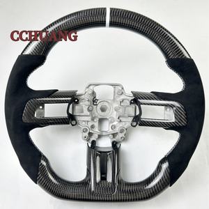 พวงมาลัยคาร์บอนไฟเบอร์แบบสปอร์ตที่ปรับแต่งได้สำหรับพวงมาลัยแบบมีระบบทำความร้อนของรถฟอร์ด มัสแตง จีที - Product Image 6