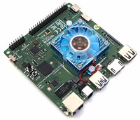 Carte mère ODROID-M2 alimentée par un processeur Rockchip RK3588S2 Octa-core avec NPU intégré 6 TOPS (INT8) pour les tâches d'IA/ML, 3 fois plus rapide que le M1