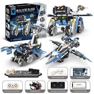 Tự làm Lập Trình Trò chơi trẻ em xây dựng khối đồ chơi không gian máy con chó 856pcs - Product Image 2
