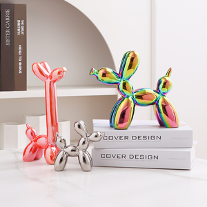 Moderno sfuso in ceramica palloncino statua di cane artigianale animale figurina per <span class=keywords><strong>matrimonio</strong></span>/decorazione evento pezzo d'arte personalizzabile per - Product Image 3