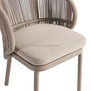 Chaise de jardin empilable en aluminium de qualité supérieure - Design moderne, mobilier de patio extérieur pour utilisation en restaurant - Product Image 3