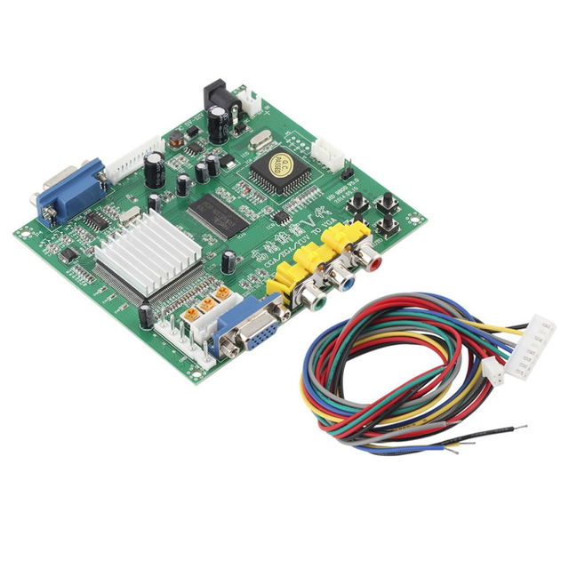 Arcade Game RGB/CGA/EGA/YUV to VGA HD Video Converter Board HD9800/GBS8200
