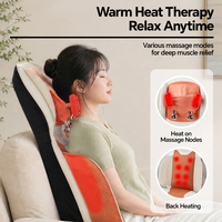 Tapis de massage complet pour voiture, maison et bureau, coussin de siège entier avec fonction chauffante