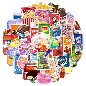 50 autocollants vintage en PVC pour aliments, étiquettes de boissons, autocollants mignons de dessins animés pour collations, pour la décoration des fêtes - Product Image 2