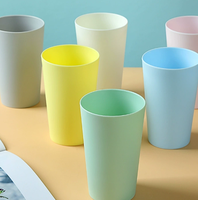 Ensembles de vaisselle en plastique colorés, récipient alimentaire jetable, ensemble d'assiettes, tasses et bols réutilisables, 20 pièces