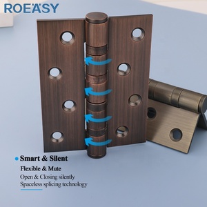 Roeasy Butt <strong>Hinge</strong> Stainless Steel Chrome Cabinet Kitchen <strong>Round</strong> Corner Butt Pivot Door <strong>Hinges</strong> Pin Heavy Duty Ball Bearing <strong>Hinge</strong> - Product Image 1