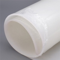 Rouleaux de feuilles de caoutchouc de silicone transparent orange