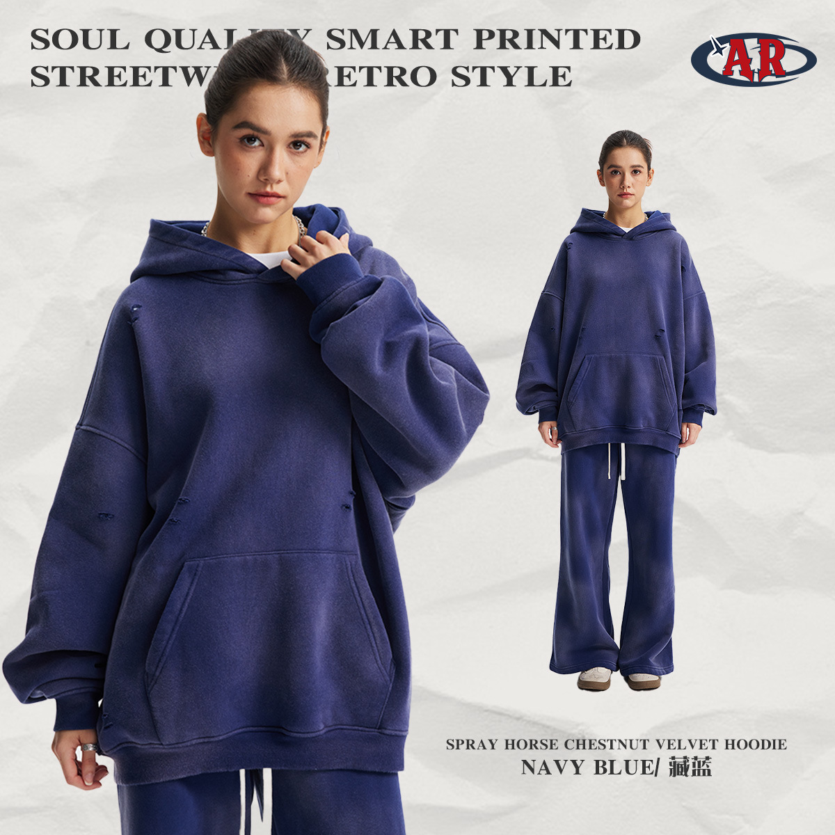 2591 Sweatshirt-Bleu Marine