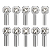 10 embouts de biellette en aluminium M4 pour pièces de voiture RC