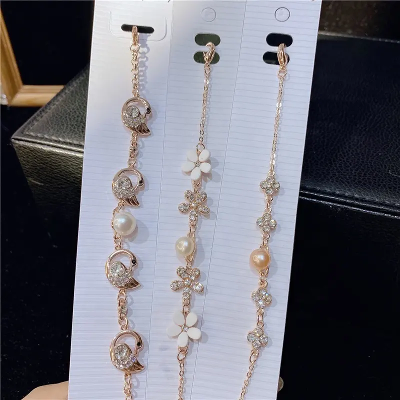PUSHI heiße neue Mode lose Perlen moderne Einfachheit Weibliche Aluminium legierung Armband Hand Armreif Schmuck