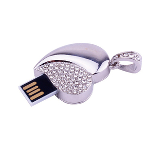 Venta caliente joyería USB <span class=keywords><strong>flash</strong></span> drive forma de corazón Mini Metal Logo USB <span class=keywords><strong>Flash</strong></span> Memory Drive con caja de Metal 8GB pendrive case - Product Image 4
