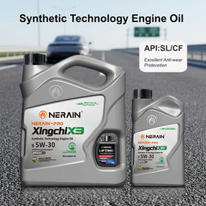 Huile Moteur Synthétique NERAIN <span class=keywords><strong>4</strong></span> Litres 5L 5W30 <span class=keywords><strong>10W40</strong></span> 15W40 20W50 – Lubrifiant Automobile Certifié API – Vente Chaude Usine - Product Image 1