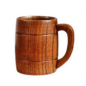 Jarra de Cerveza de Madera, Diseño Moderno y Lujoso con Asa, Ecológica, Hecha a Mano, Reutilizable para Adultos - Product Image 1