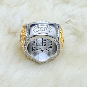 Anillo de Campeones Oficial MAHOMES 58.ª <span class=keywords><strong>NFL</strong></span> 2023-2024 KC Kansas City Chiefs con Tapa Abatible - Product Image 5