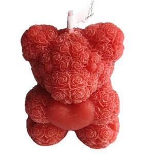 Vela perfumada de oso rosa, adorno 3D creativo, forma de cera de soja, fragancia, regalo <span class=keywords><strong>para</strong></span> <span class=keywords><strong>niñas</strong></span>, oso Ambiental <span class=keywords><strong>para</strong></span> el Día de San Valentín - Product Image 5