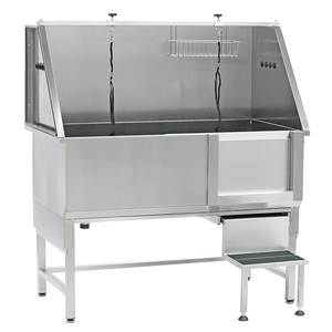 2025ベストセラーステンレス鋼電気リフティングペットバタブ40インチ多機能犬グルーミングタブプロフェッショナルペット入浴用 - Product Image 4