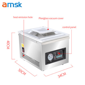 DZ-260A paslanmaz çelik küçük masaüstü süpermarket fabrika ambalaj sığır balık deniz sebze vakum yapıştırma makinesi