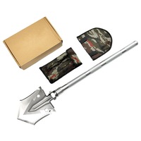 Pelle pliante en acier inoxydable avec manche en aluminium Outil multifonctionnel de jardinage et de camping pour le bricolage