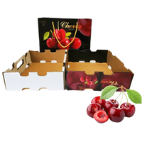 Custom 1Kg Papier Cadeau Fruit Verpakking Dozen Voor Kersen Verpakking Doos Verpakking
